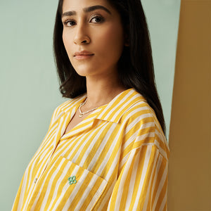 Zesty Lemon Stripe Pyjamas