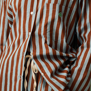Mocha & Sky Relaxed Cotton Pyjamas