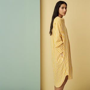 Zesty Lemon Stripe Sleepshirt