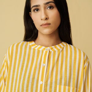 Zesty Lemon Stripe Sleepshirt