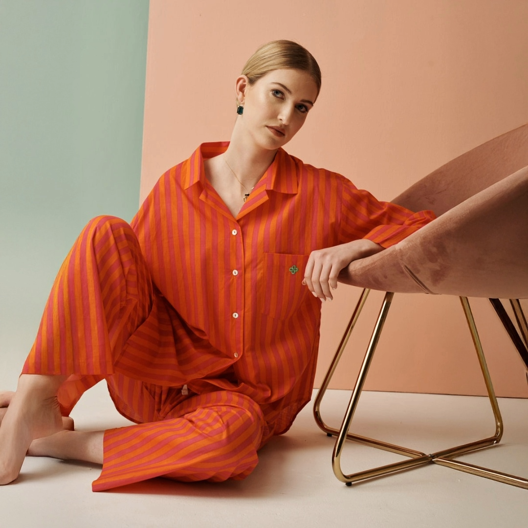 Fuschia Blush Stripe Pyjamas