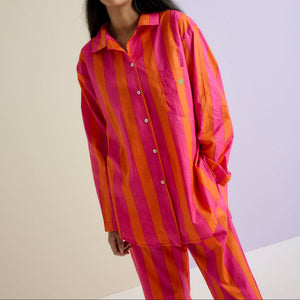 Indian Cotton Tangerine & Pink