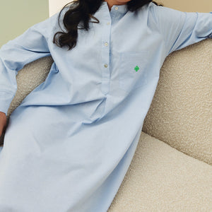 Classic Style Sleepshirt Blue Stripe