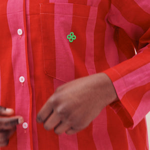 Indian Cotton Red and Pink