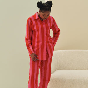 Indian Cotton Red and Pink