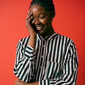 Black and White Stripe Sleepshirt