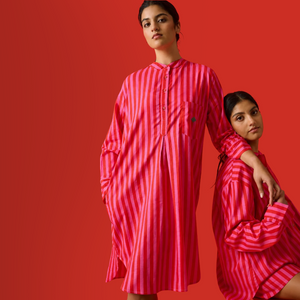 Cherry Pink Stripe Short Pyjamas